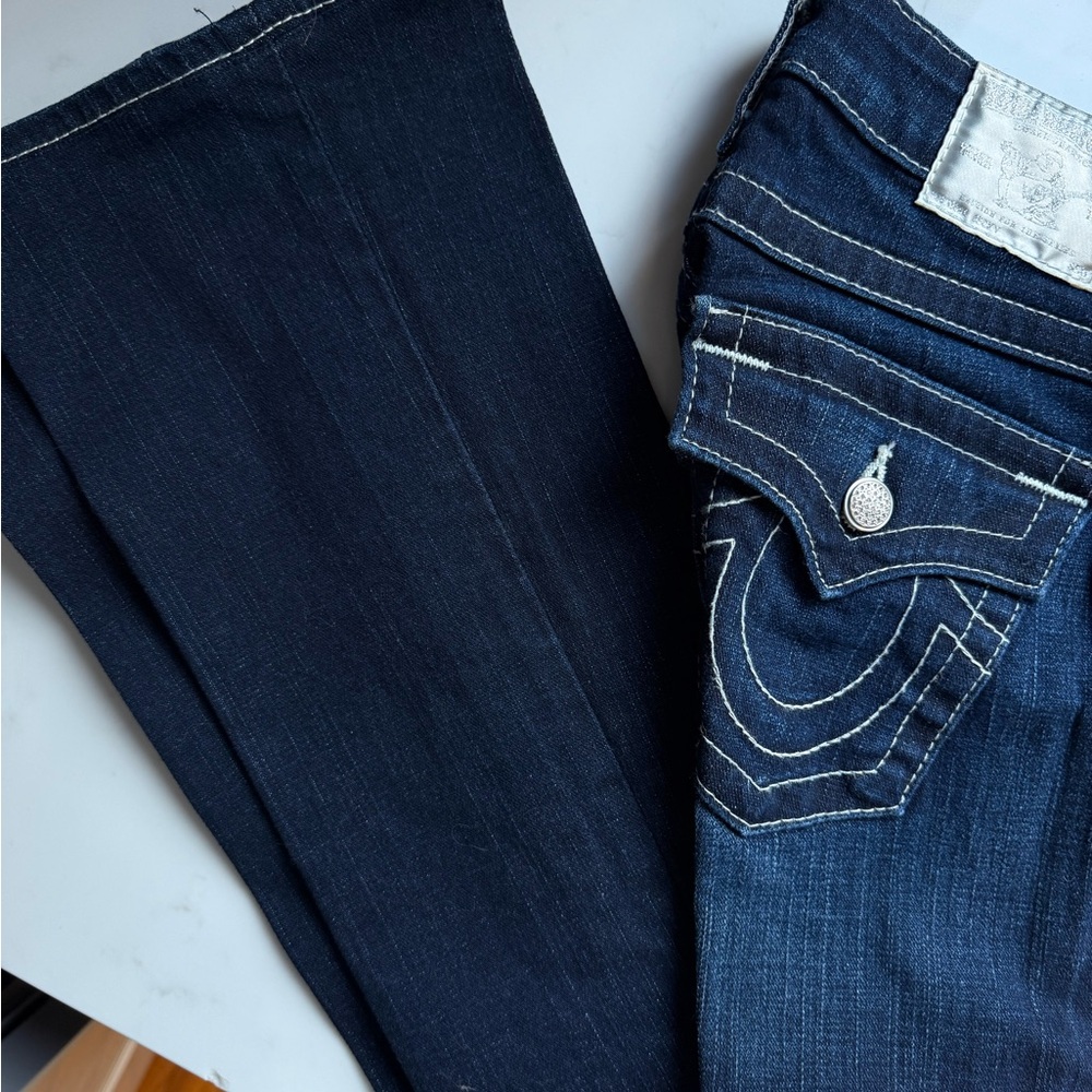 True Religion Dark Indigo Women's Boot Cut Jeans - Size 24